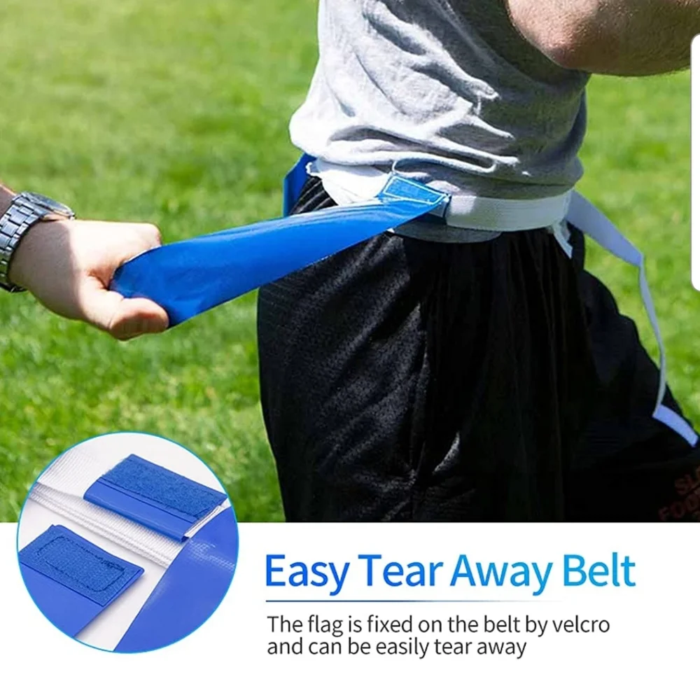 Flag Football Set, 14 Player Flag Football Belts and Flags with cones set - Picture 4 of 7